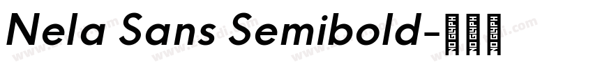 Nela Sans Semibold字体转换